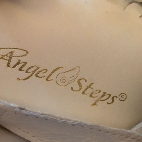 Angel Steps vintage Sandals Huaraches Women's 6WW White Leather Sling Back - Picture 7 of 8